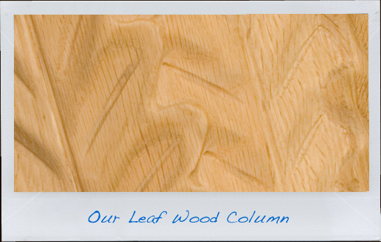 Leaf Wood Columns