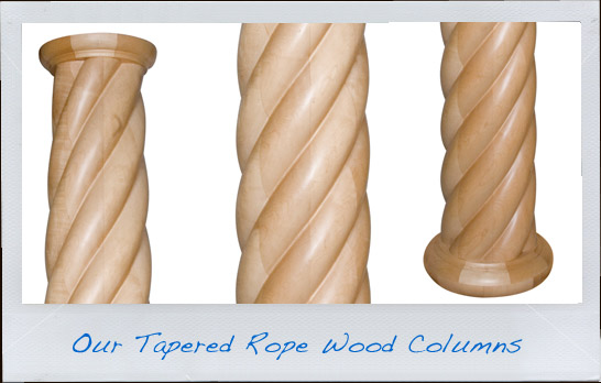 Rope Wood Column
